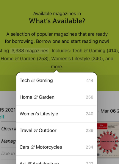 Available Categories