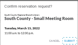 Confirm reservation request?