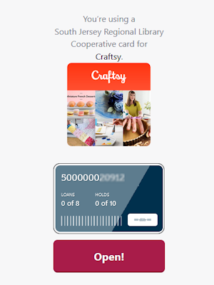 Your library card is used to check out Craftsy