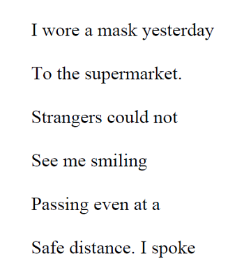 I Wore a Mask Yesterday by Joseph T.