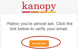 Verify your email