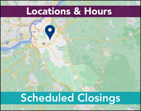 Locations, Hours, and Closings
