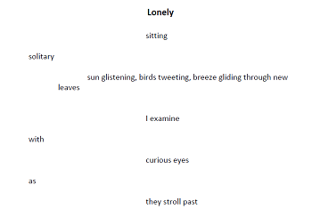 Lonely: A Poem by Melissa F.