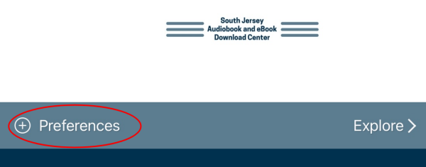 Click on Preferences in Libby