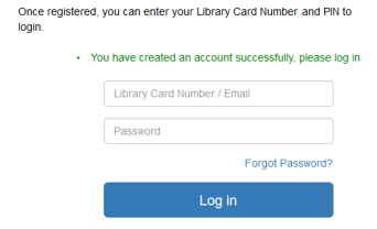 Enter your library card and PIN.