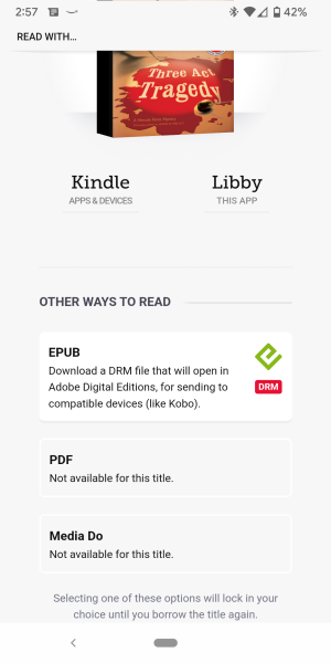 Read With Libby, Kindle or Adobe Digital Editions