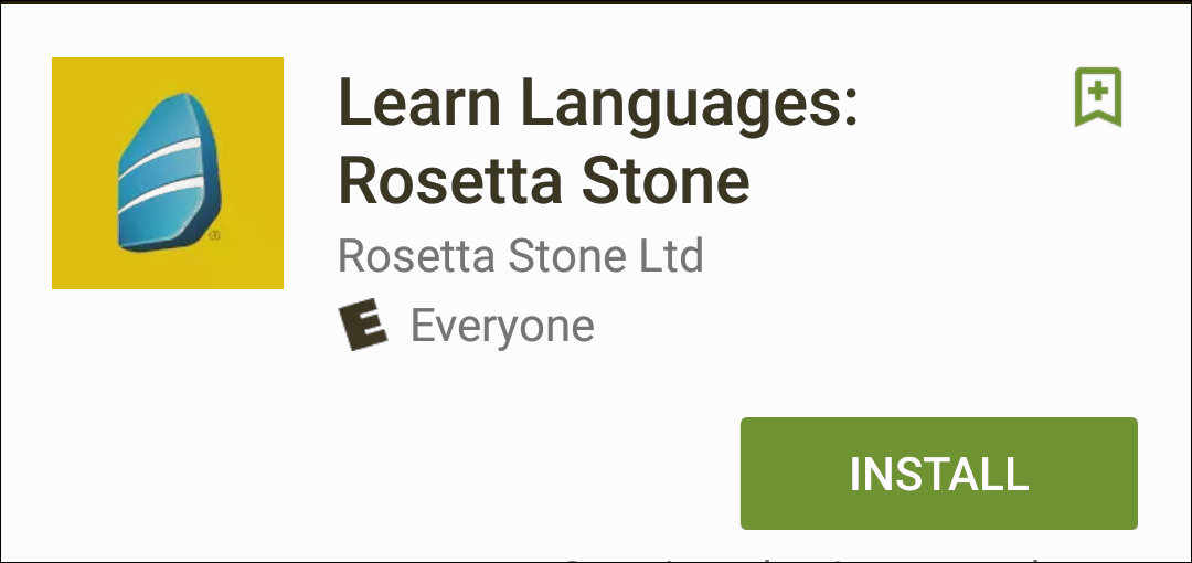 Rosetta Stone App