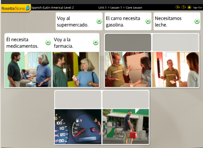 Rosetta Stone Lesson